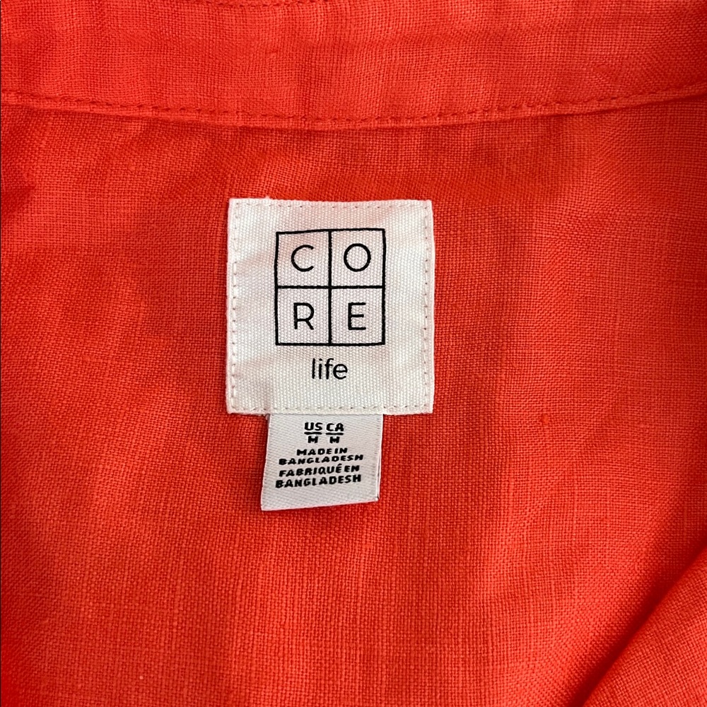 💗Coral Short Sleeve Dress - Picture 13 of 14